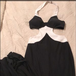 Formal dress with cut outs